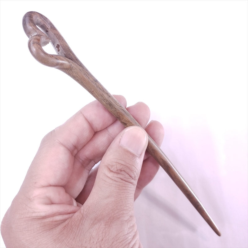 昭和レトロ 木製、金属製 簪かんざし(?)