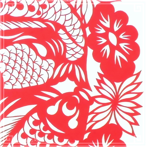 切り絵 剪紙 L204 上級品 輪魚 直径26cm | 切り絵(剪紙),【サイズ】大