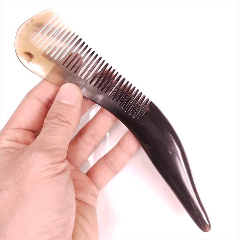 希少　水牛　櫛 Amazon | 牛角櫛 天然素材 水牛の角 静電気対策 コームレディース 兼用