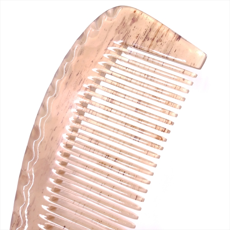 ヤクの角櫛 くし 特級品 20cm 特大02 訳あり | 静電気が起きない水牛角