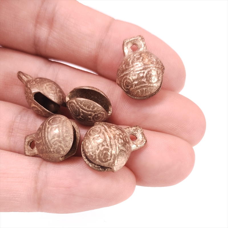 鈴 すず 黄銅(真鍮)製 虎鈴 301-14 幅約1.4cm 1個 | 中華金具、金物