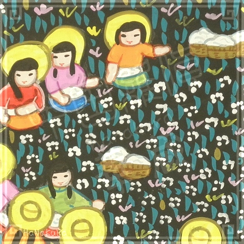 農民画 金山農民画 中国 カラフル 絵画 金山農民画村 クチコミ